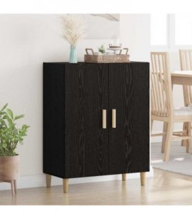 vidaXL Sideboard Black Oak 70 x 34 x 90 cm Engineered Wood