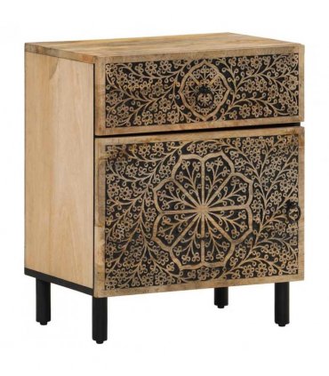 vidaXL Bedside Cabinet 50x33x60 cm Solid Wood Mango