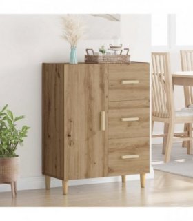 vidaXL Sideboard Artisan Oak 34 x 69.5 x 90 cm Engineered wood