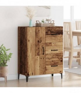 vidaXL Sideboard Old Wood 69.5 x 34 x 90 cm Engineered Wood — V0672030241
