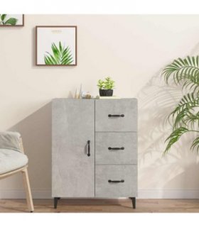 vidaXL Sideboard Concrete Grey 69.5x34x90 cm Engineered Wood — V0672030249