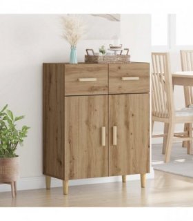 vidaXL Sideboard Artisan oak 34 x 69.5 x 89 cm Engineered wood