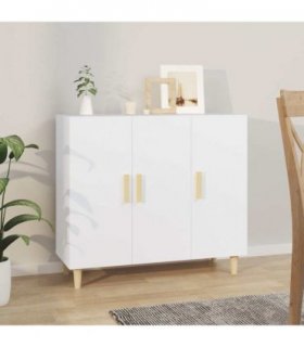 vidaXL Sideboard White 90x34x80 cm Engineered Wood