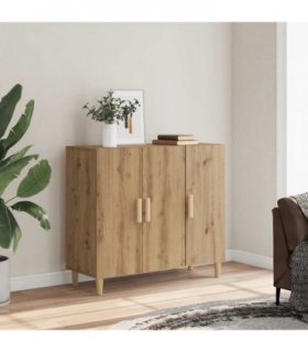 vidaXL Sideboard Artisan Oak 90x34x80 cm Engineered Wood