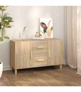 vidaXL Sideboard Sonoma Oak 100x36x60 cm Engineered Wood