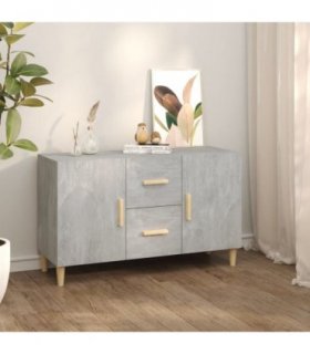 vidaXL Sideboard Concrete Grey 100x36x60 cm Engineered Wood