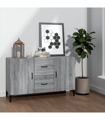 vidaXL Sideboard Grey Sonoma 100x36x60 cm Engineered Wood — V0672030297