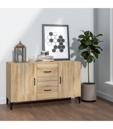 vidaXL Sideboard | Sonoma oak | Engineered wood | 100 x 36 x 60 cm | Sideboard