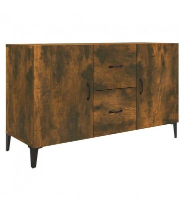 vidaXL Sideboard Smoked Oak 100x36x60 cm Engineered Wood — V0672030302