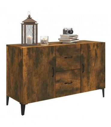 vidaXL Sideboard Smoked Oak 100x36x60 cm Engineered Wood — V0672030302