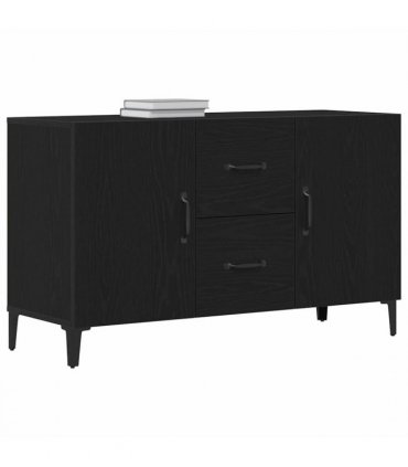 vidaXL Sideboard Black Oak 100 x 36 x 60 cm Engineered Wood