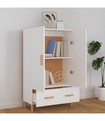 vidaXL Highboard White 70x31x115 cm Engineered Wood