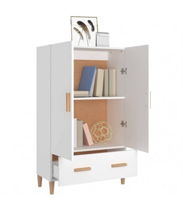 vidaXL Highboard White 70x31x115 cm Engineered Wood