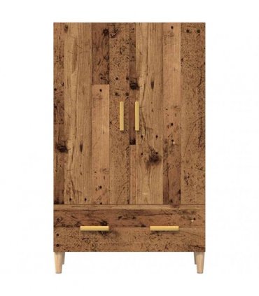 vidaXL Highboard Old Wood 70x31x115 cm Engineered Wood
