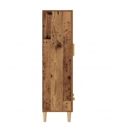 vidaXL Highboard Old Wood 70x31x115 cm Engineered Wood