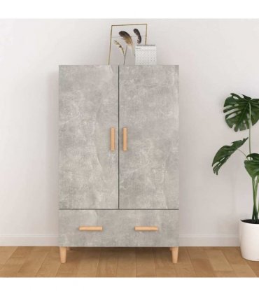 vidaXL Highboard Concrete Grey 70x31x115 cm Engineered Wood