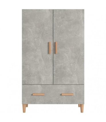 vidaXL Highboard Concrete Grey 70x31x115 cm Engineered Wood