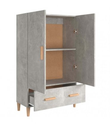vidaXL Highboard Concrete Grey 70x31x115 cm Engineered Wood