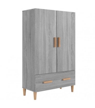 vidaXL Highboard Grey Sonoma 70x31x115 cm Engineered Wood
