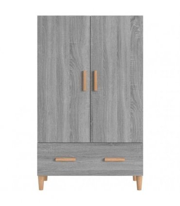 vidaXL Highboard Grey Sonoma 70x31x115 cm Engineered Wood