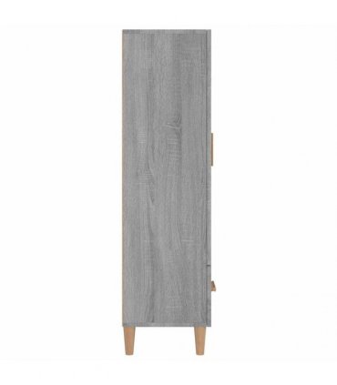 vidaXL Highboard Grey Sonoma 70x31x115 cm Engineered Wood
