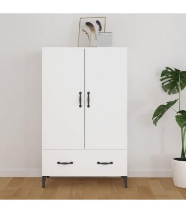 vidaXL Highboard | White | Engineered wood | Tall | Highboard | Rectangular