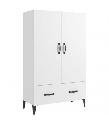 vidaXL Highboard | White | Engineered wood | Tall | Highboard | Rectangular