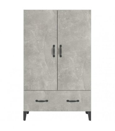 vidaXL Highboard Concrete Grey 70x31x115 cm Engineered Wood — V0672030315