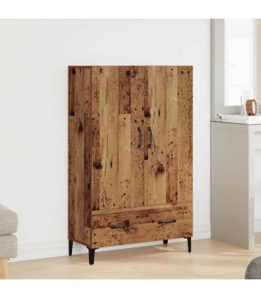 vidaXL Highboard Old Wood 70x31x115 cm Engineered Wood — V0672030319