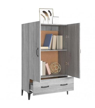 vidaXL Highboard Grey Sonoma 70x31x115 cm Engineered Wood — V0672030320