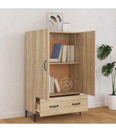 vidaXL Highboard Sonoma Oak 70x31x115 cm Engineered Wood — V0672030322