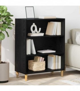 vidaXL Sideboard Black Oak 69.5 x 32.5 x 90 cm Engineered wood