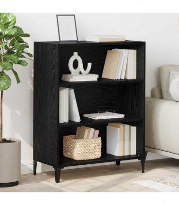 vidaXL Sideboard Black Oak 69.5 x 32.5 x 90 cm Engineered Wood — V0672030340