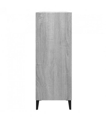 vidaXL Sideboard Grey Sonoma 69.5x32.5x90 cm Engineered Wood — V0672030342