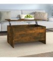 vidaXL Coffee Table Smoked Oak 80x55.5x41.5 cm Engineered Wood — Size: 80 x 55 x 41.5 cm