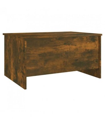 vidaXL Coffee Table Smoked Oak 80x55.5x41.5 cm Engineered Wood — Size: 80 x 55 x 41.5 cm