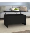 vidaXL Coffee Table Black 80x55.5x41.5 cm Engineered Wood — Size: 80 x 55 x 41.5 cm
