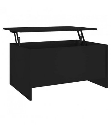 vidaXL Coffee Table Black 80x55.5x41.5 cm Engineered Wood — Size: 80 x 55 x 41.5 cm