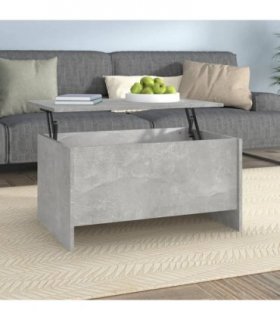 vidaXL Coffee Table Concrete Grey 80x55.5x41.5 cm Engineered Wood — Size: 80 x 55 x 41.5 cm
