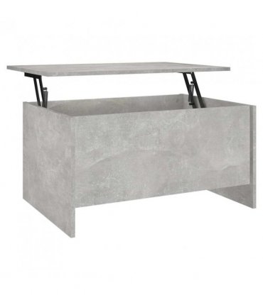 vidaXL Coffee Table Concrete Grey 80x55.5x41.5 cm Engineered Wood — Size: 80 x 55 x 41.5 cm