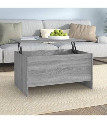 vidaXL Coffee Table Grey Sonoma 80x55.5x41.5 cm Engineered Wood — Size: 80 x 55 x 41.5 cm