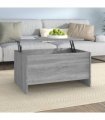vidaXL Coffee Table Grey Sonoma 80x55.5x41.5 cm Engineered Wood — Size: 80 x 55 x 41.5 cm