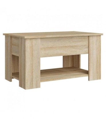vidaXL Coffee Table Sonoma Oak 79x49x41 cm Engineered Wood