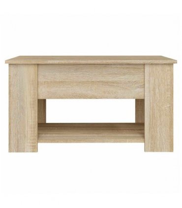 vidaXL Coffee Table Sonoma Oak 79x49x41 cm Engineered Wood