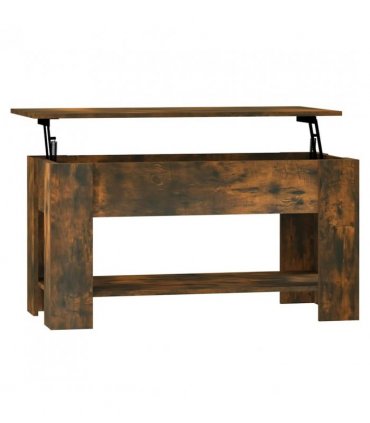 vidaXL Coffee Table Smoked Oak 101x49x52 cm Engineered Wood