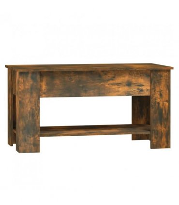vidaXL Coffee Table Smoked Oak 101x49x52 cm Engineered Wood