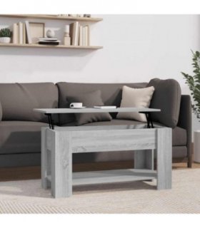 vidaXL Coffee Table Grey Sonoma 101x49x52 cm Engineered Wood