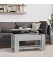 vidaXL Coffee Table Grey Sonoma 101x49x52 cm Engineered Wood