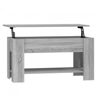 vidaXL Coffee Table Grey Sonoma 101x49x52 cm Engineered Wood