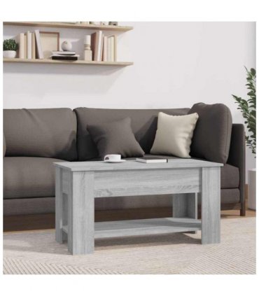 vidaXL Coffee Table Grey Sonoma 101x49x52 cm Engineered Wood